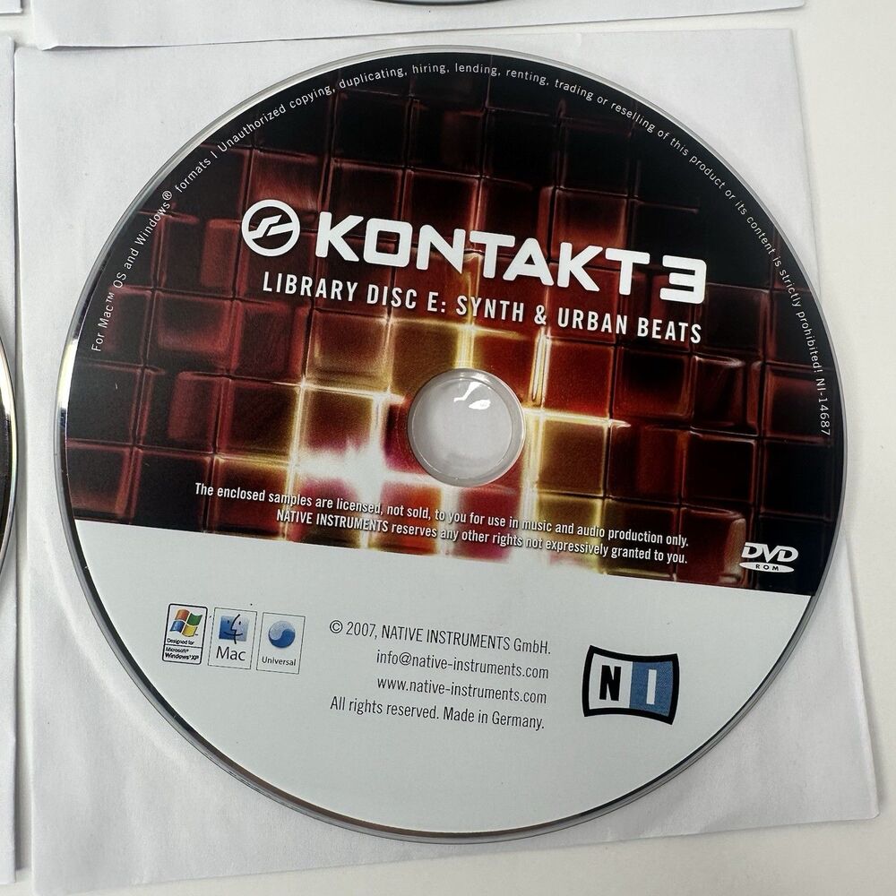 Native Instruments Kontakt 3 Extensive Professional Virtual Sampler Library Set - Picture 7 of 14